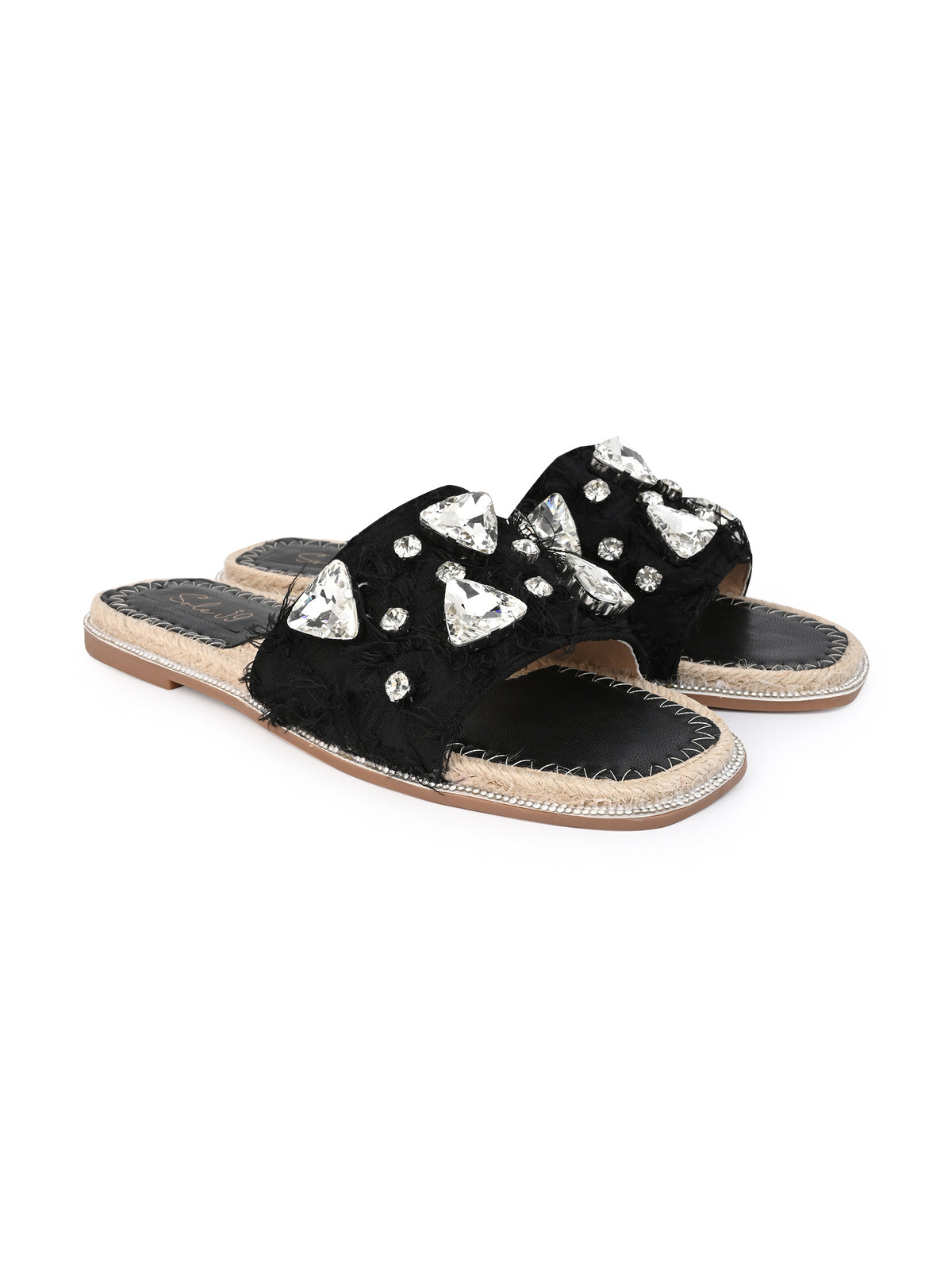 Black Slide espadrilles